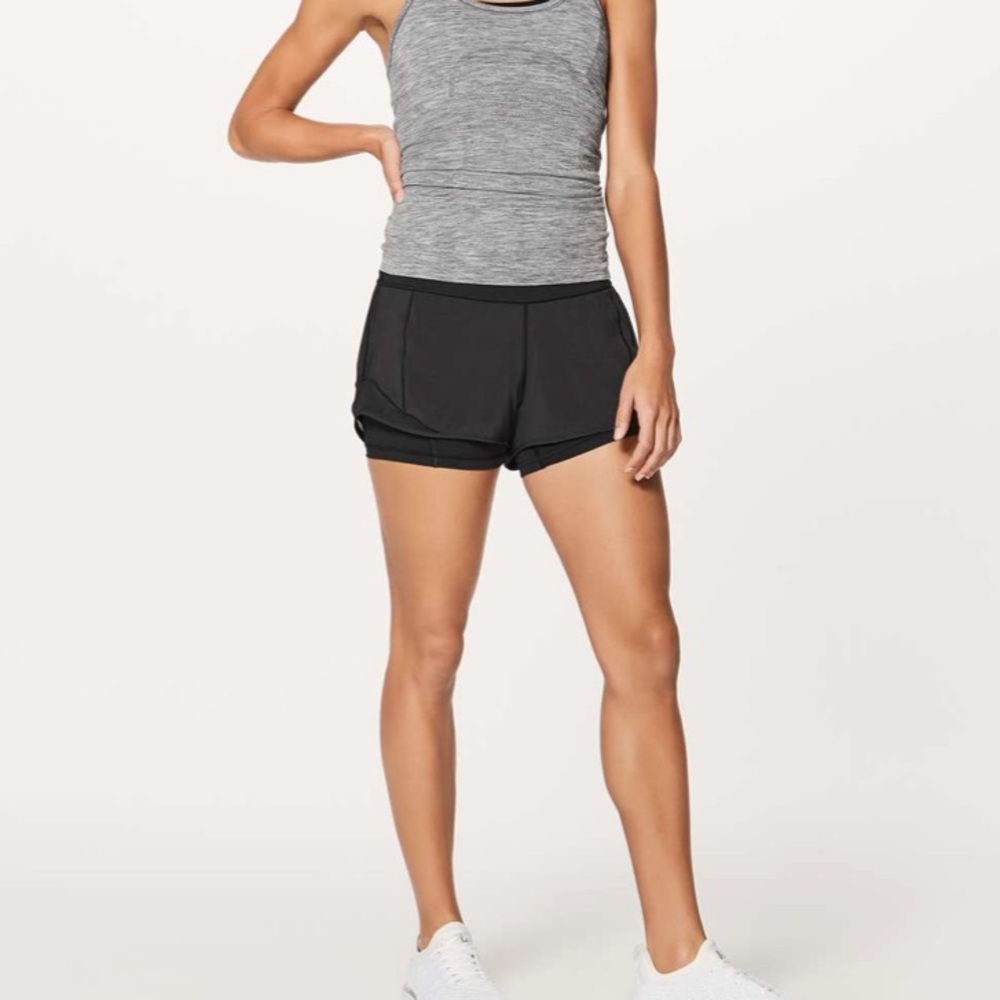 SOLD • lululemon Hotty Hot Short Naked 4” - size 2, black